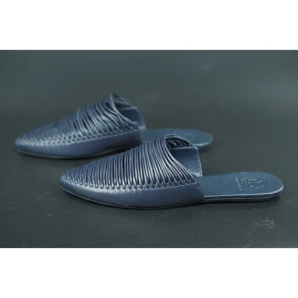 Tory Burch Sienna Woven Mules Slide Sandals Size 5.5 $298